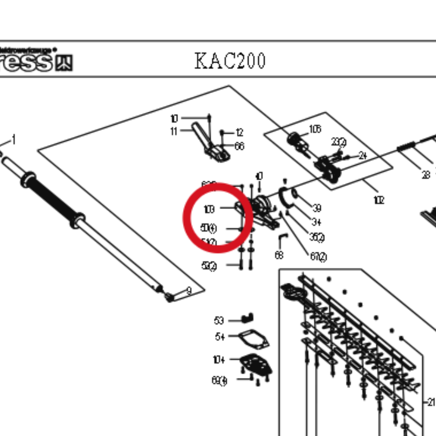Kress Andruckplatte 59006152 – Position in der Explosionszeichnung