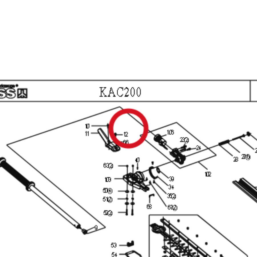 Kress Schraube ST3.9*16 59006155 – Position in der Explosionszeichnung