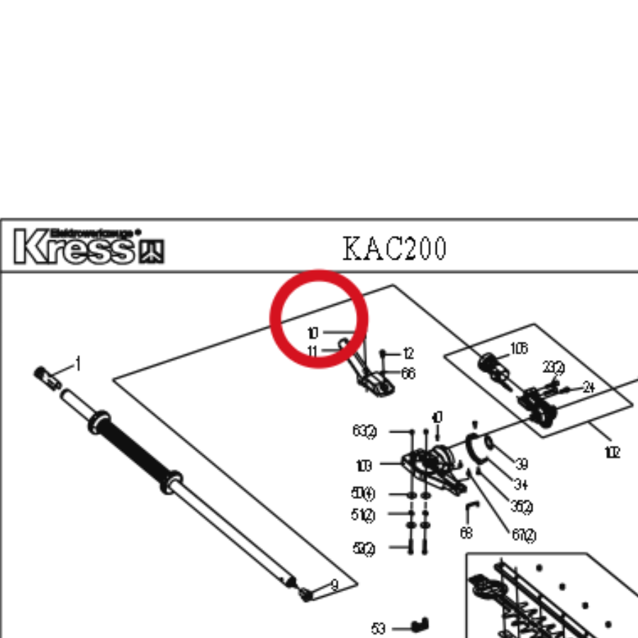 Kress Schraube M5x16 59006157 – Position in der Explosionszeichnung