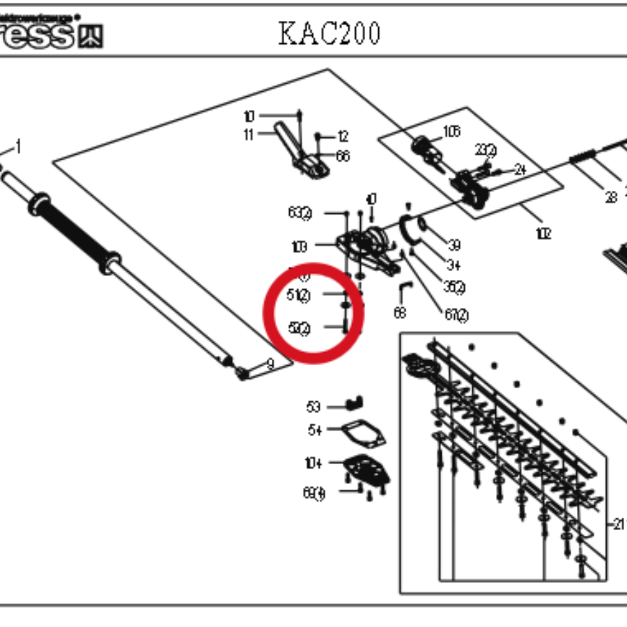 Kress Schraube M5x30 59006160 – Position in der Explosionszeichnung