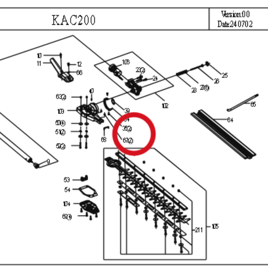 Kress Mutter 59006169 – Position in der Explosionszeichnung