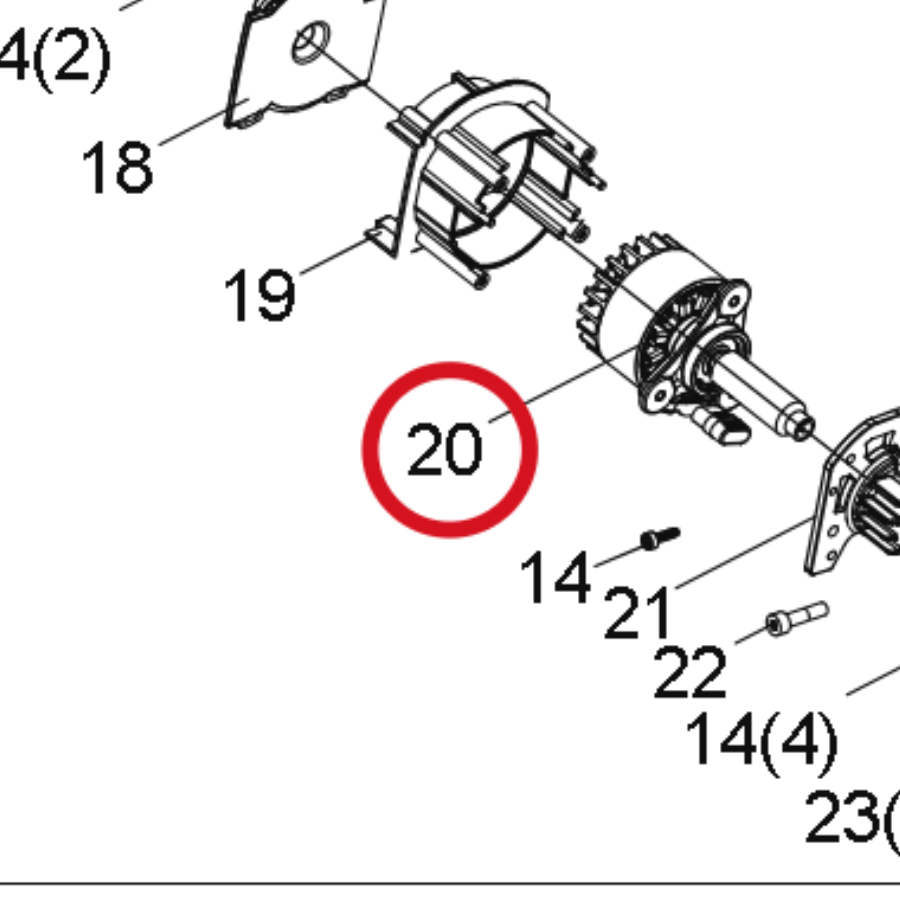 Kress Motor 59006204 – Position in der Explosionszeichnung
