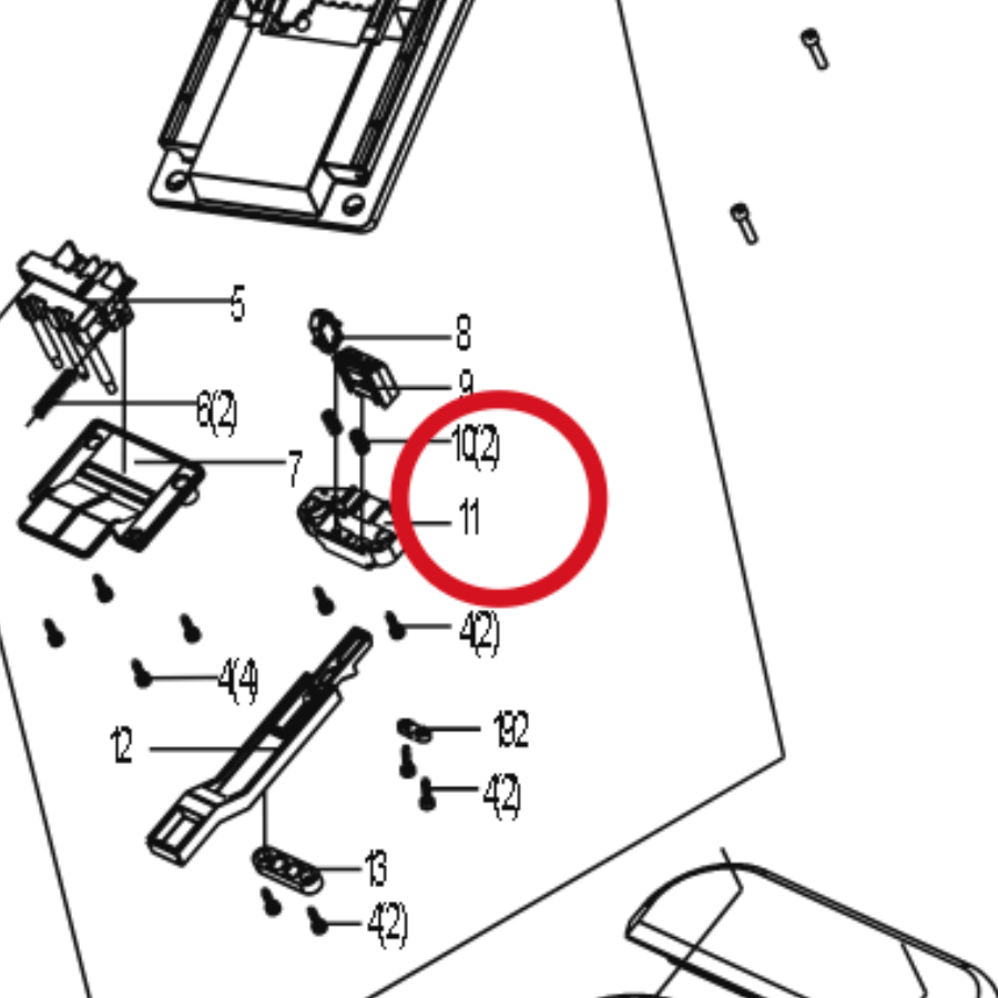 Kress Befestigungsblock 59006473 – Position in der Explosionszeichnung
