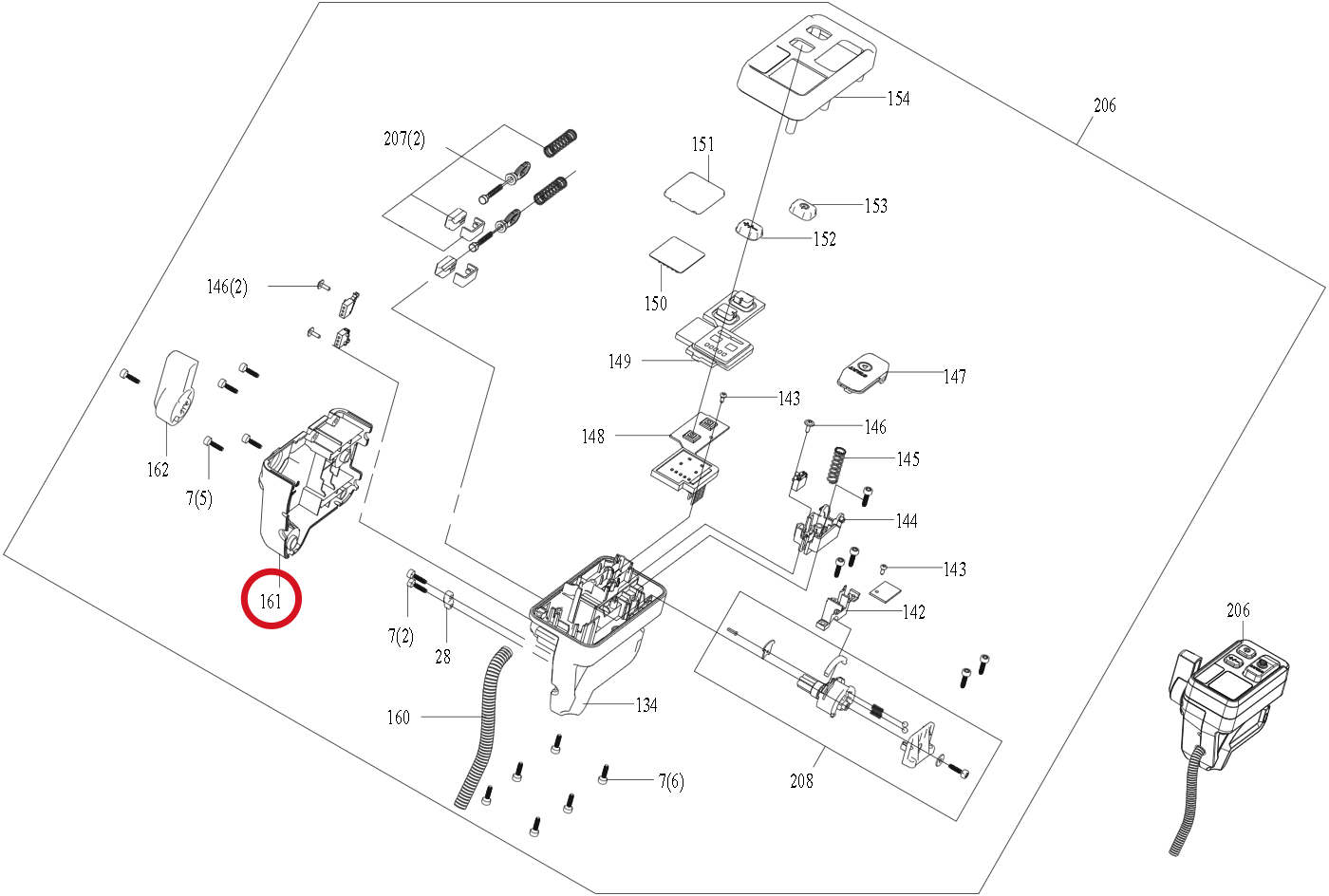 Kress Untere Abdeckung des Schaltkastens II 59006507 – Position in der Explosionszeichnung