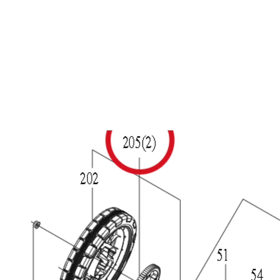 Kress Hinterradmontage 59006518 – Position in der Explosionszeichnung
