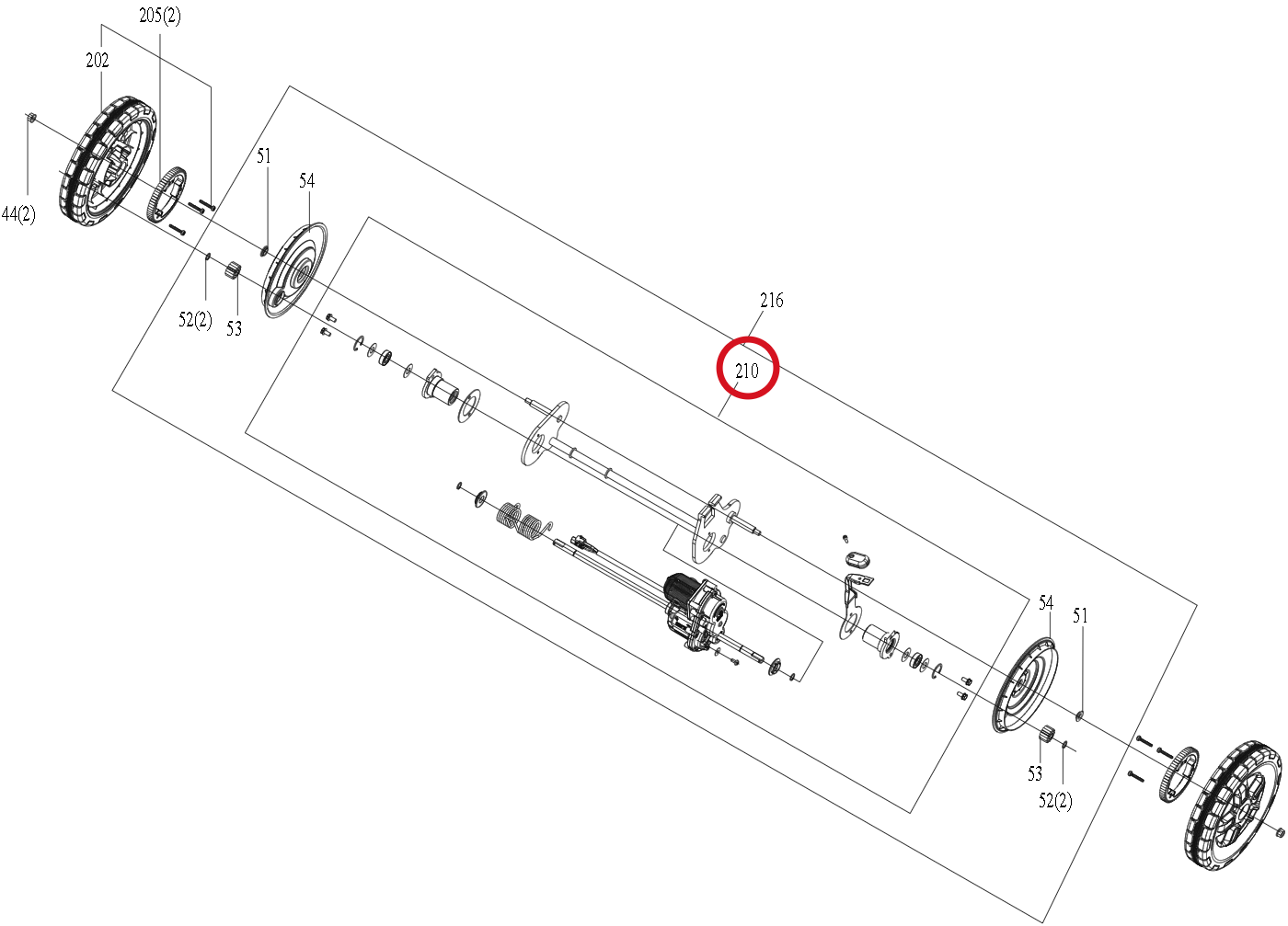 Kress Getriebeeinheit 59006522 – Position in der Explosionszeichnung