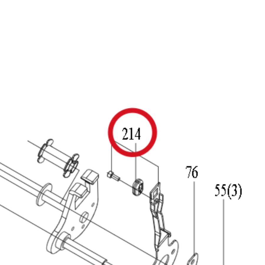 Kress Vorderer Höheneinstellgriff 59006526 – Position in der Explosionszeichnung