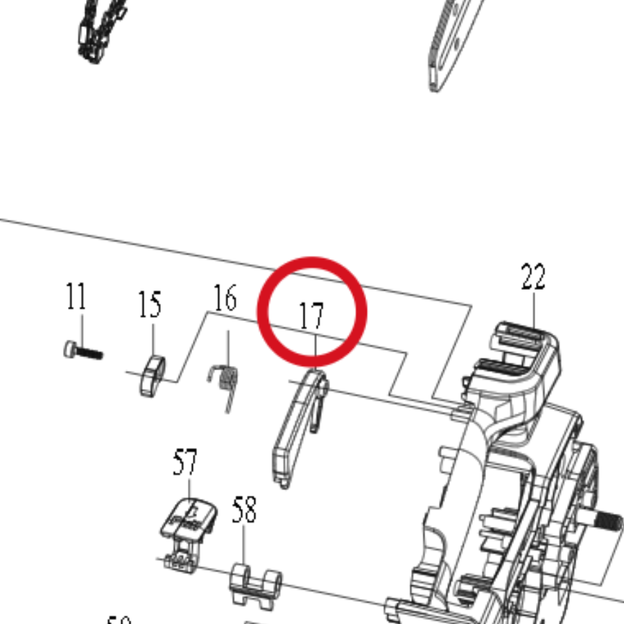 Kress Schalter-Sperrknopf 59006689 – Position in der Explosionszeichnung