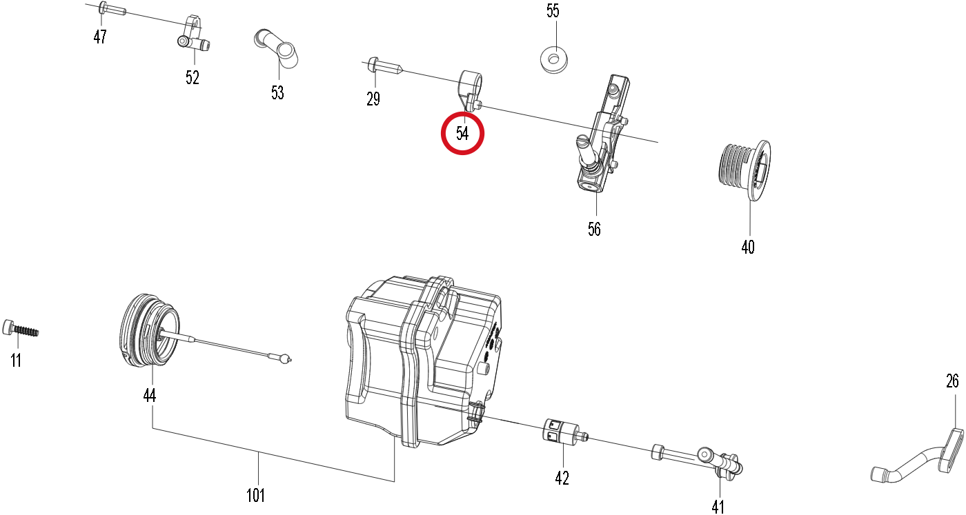 Kress Andruckplatte 59006711 – Position in der Explosionszeichnung