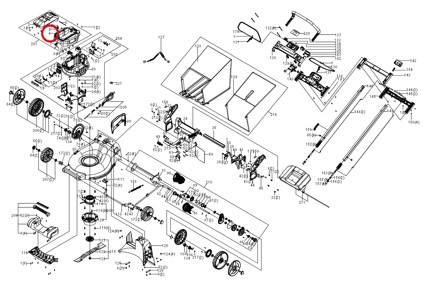 Kress Cover-Center 59006911 – Position in der Explosionszeichnung
