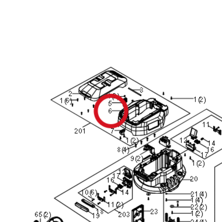 Kress Cover-Center 59006911 – Position in der Explosionszeichnung