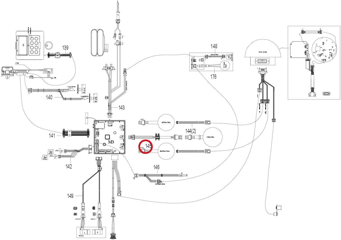 Kress Kabel Schneidemotor 59007137 – Position in der Explosionszeichnung