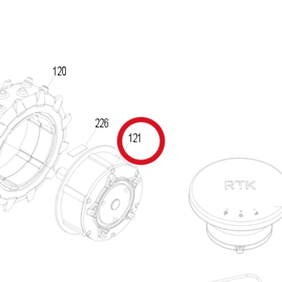 Kress Rad Motor 59007141 – Position in der Explosionszeichnung