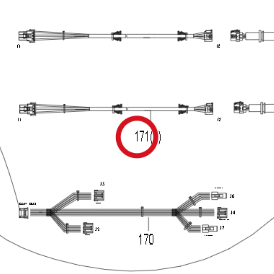 Kress Kabel Schneidemotor 59007154 – Position in der Explosionszeichnung