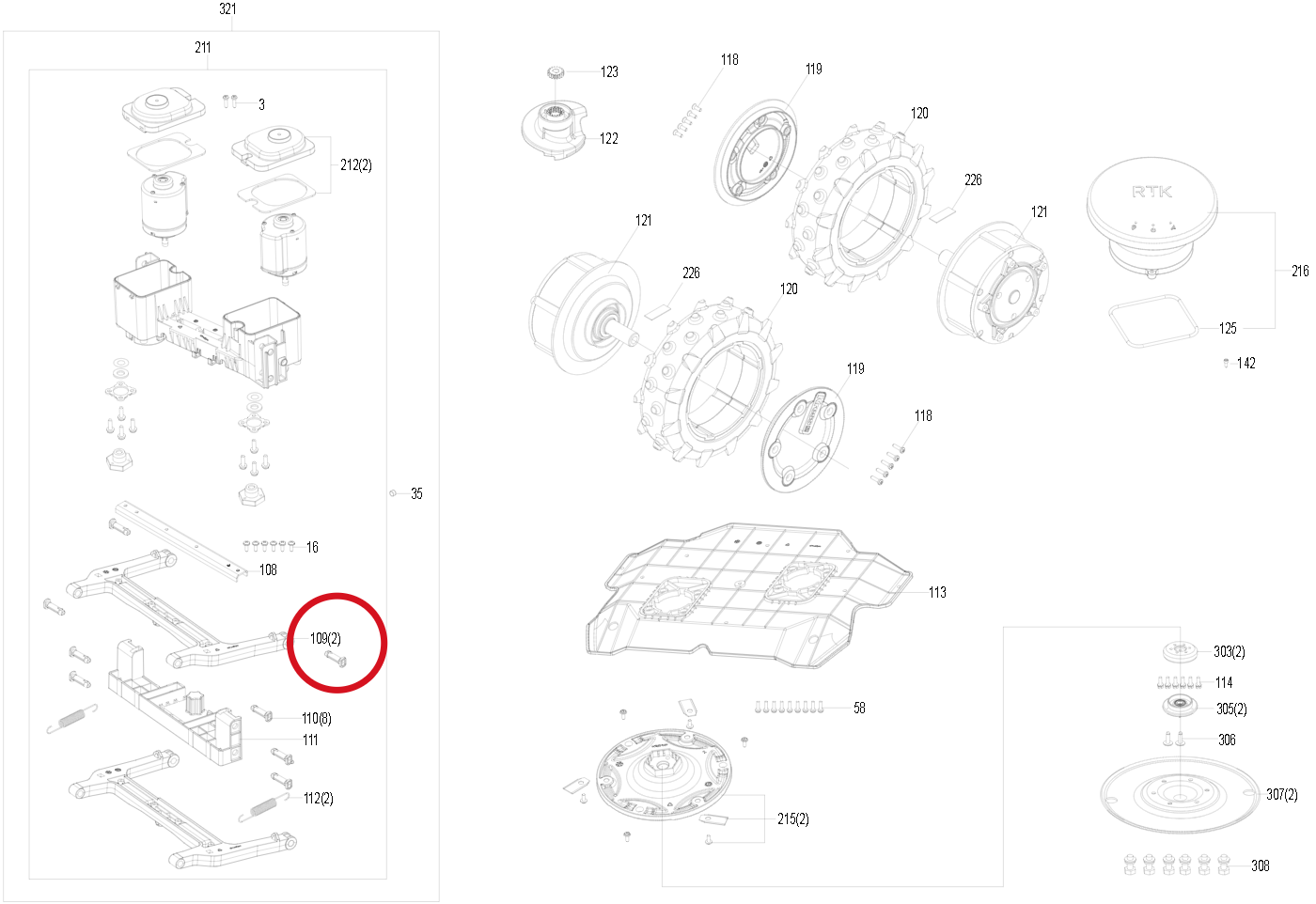 Kress Verknüpfung 59007245 – Position in der Explosionszeichnung