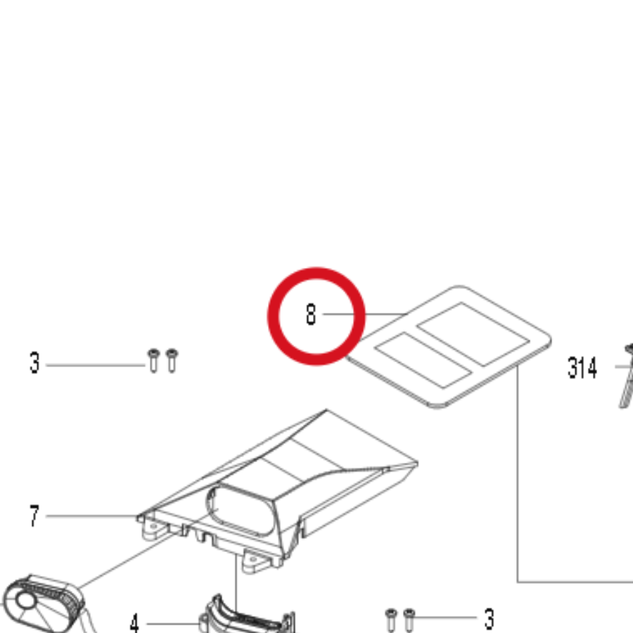 Kress Touchpad-Baugruppe 59007252 – Position in der Explosionszeichnung