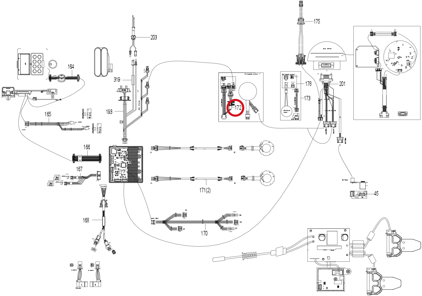 Kress Antriebsmotor-Adapterkabel 59007260 – Position in der Explosionszeichnung