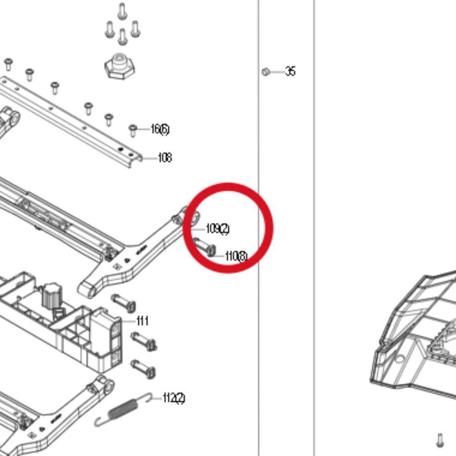 Kress Halterung Verbinder 59007264 – Position in der Explosionszeichnung
