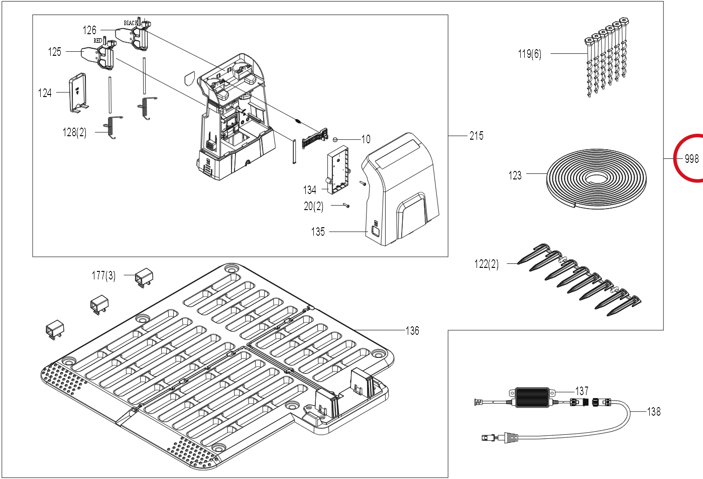 Kress Ladestation RTK 59007312 – Position in der Explosionszeichnung