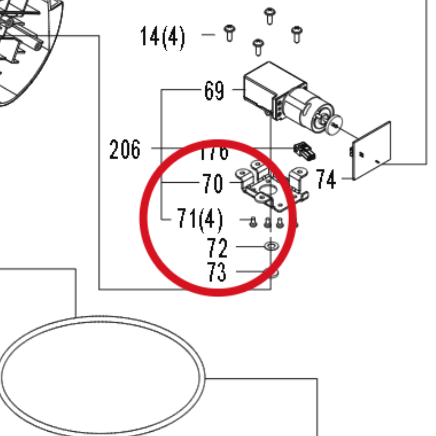 Kress Schraube M3x6 (10 stk. Kit) 59007555 – Position in der Explosionszeichnung