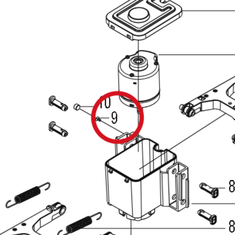 Kress Schraube ST2.9x6 (10 Stk. Kit) 59007593 – Position in der Explosionszeichnung