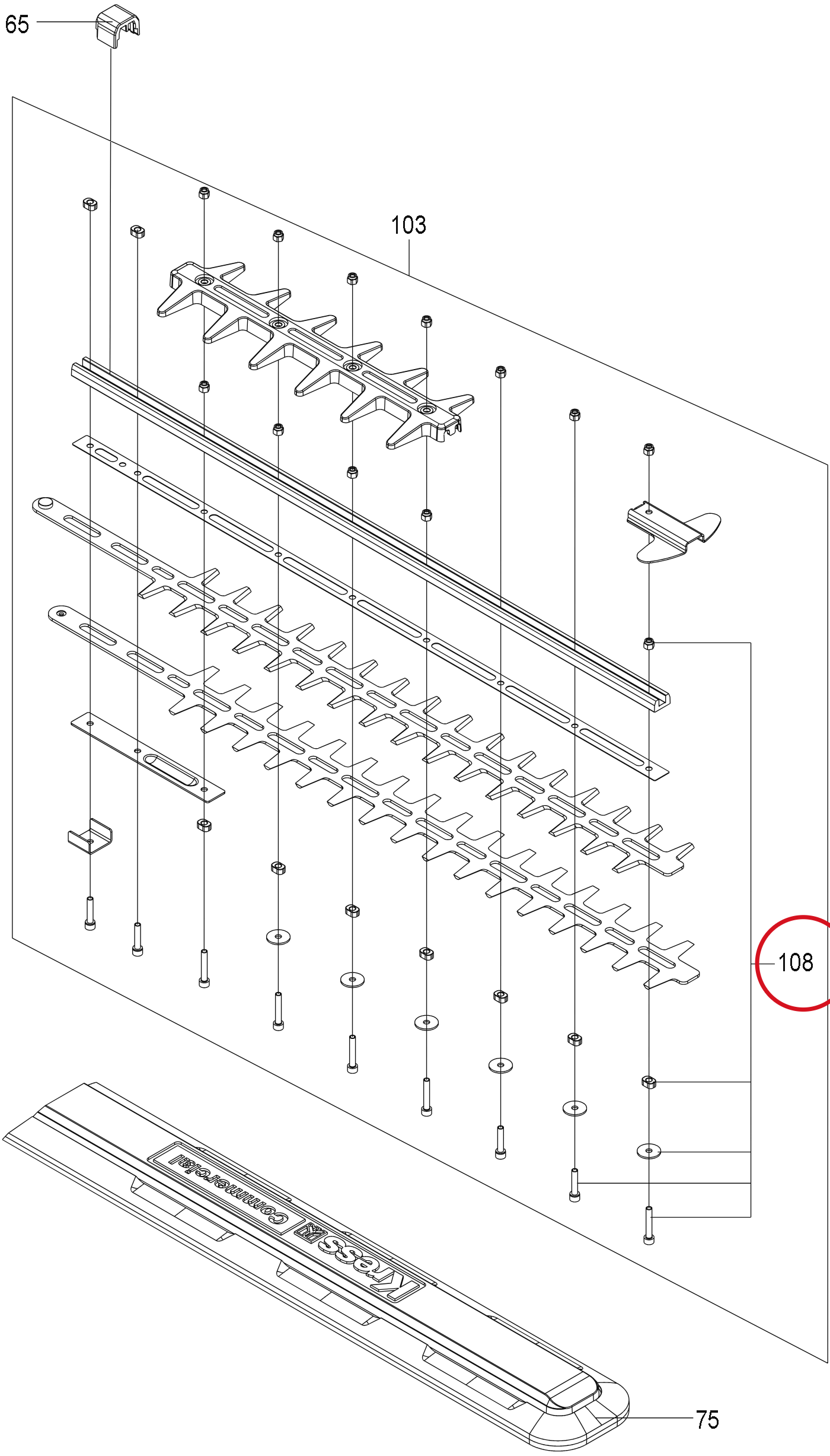 Kress Befestigungssatz 59007732 – Position in der Explosionszeichnung