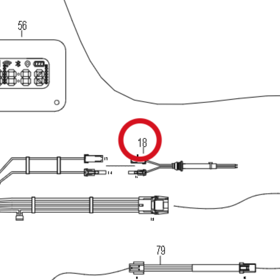 Kress Baugruppe Ladeanschluss 59007802 – Position in der Explosionszeichnung