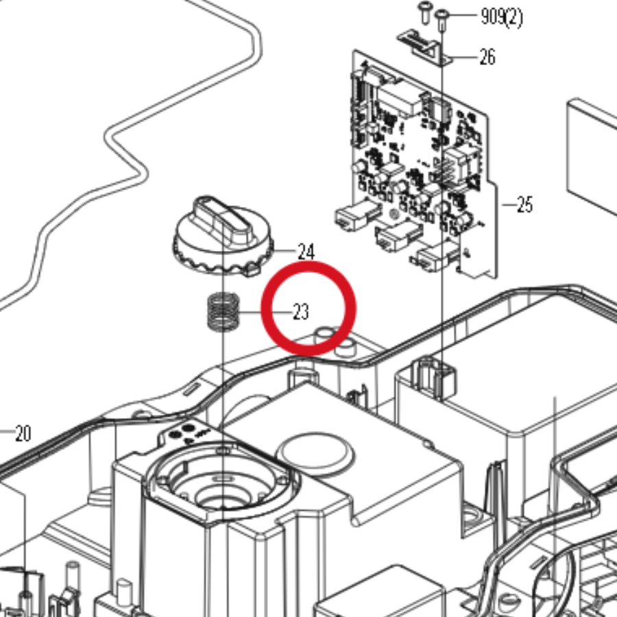 Kress Druckfeder 59007831 – Position in der Explosionszeichnung