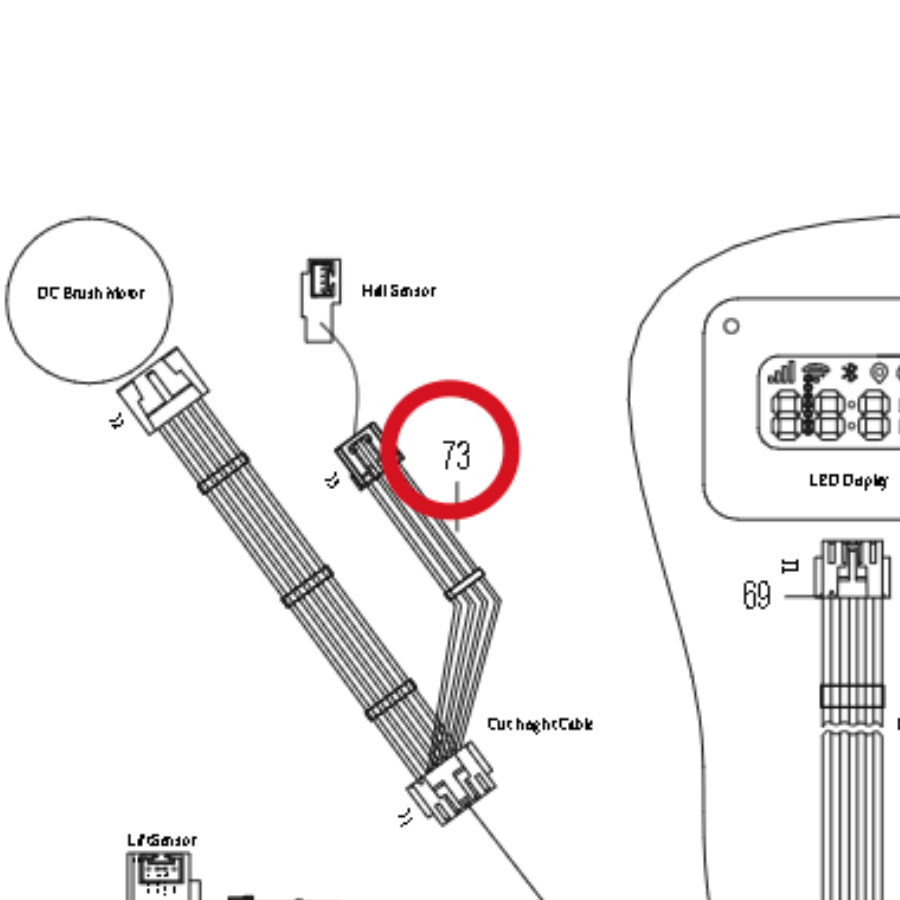 Kress Kabel Höhenverstellung 59007872 – Position in der Explosionszeichnung