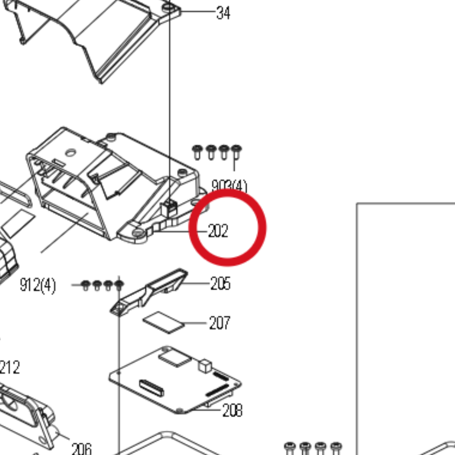 Kress einzelne Kamerahalterung 59007962 – Position in der Explosionszeichnung