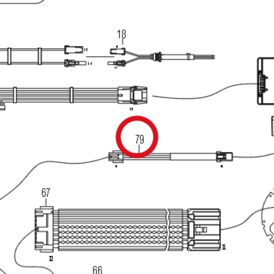 Kress Beleuchtungskabelbaum 59007964 – Position in der Explosionszeichnung