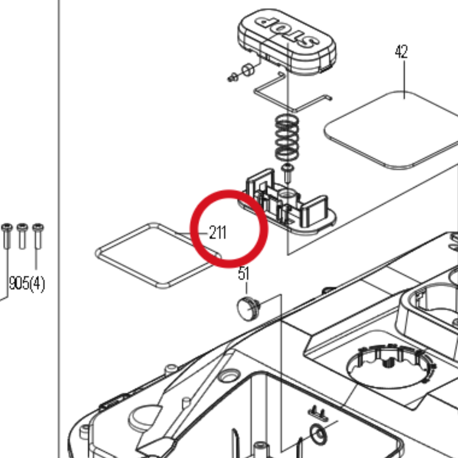 Kress Aluminiumgehäuse-Dichtring 59007971 – Position in der Explosionszeichnung