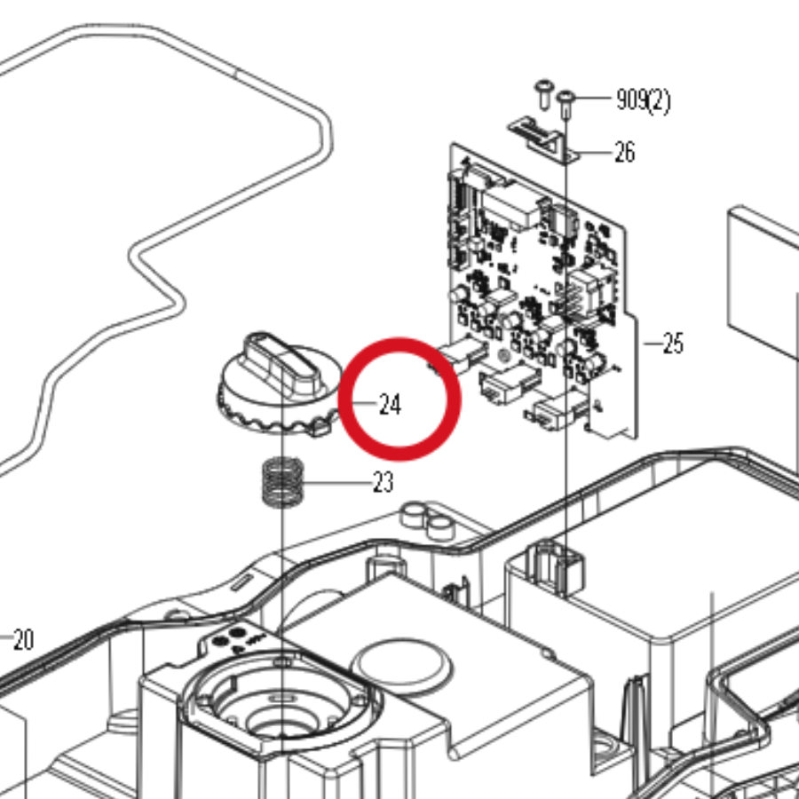 Kress Höhenverstellknopf 59008054 – Position in der Explosionszeichnung