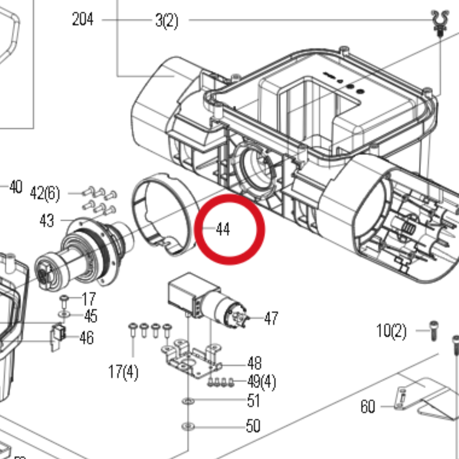 Kress Drehbare Zierabdeckung 59008066 – Position in der Explosionszeichnung