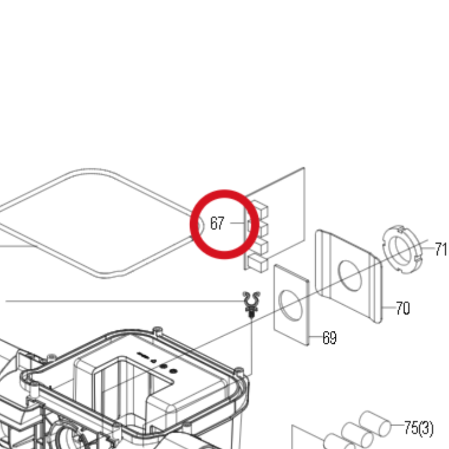 Kress Heckantriebsplatine 59008070 – Position in der Explosionszeichnung