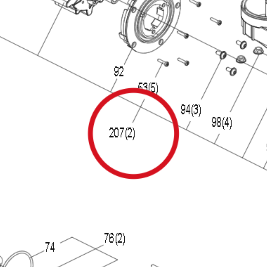 Kress Vorderrad 59008089 – Position in der Explosionszeichnung