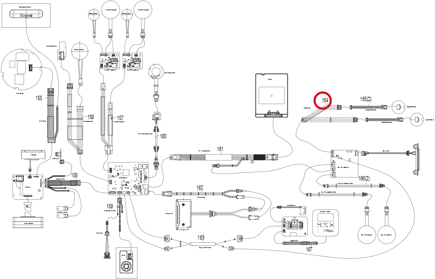 Kress Odometrie-Kabelbaum 59008098 – Position in der Explosionszeichnung
