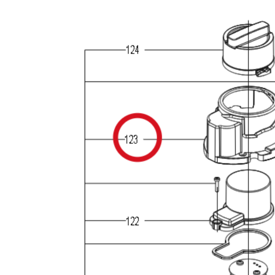 Kress Motorabdeckung 59008179 – Position in der Explosionszeichnung