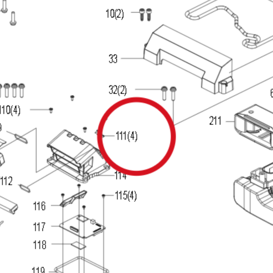 Kress Schraube M3x8 59008405 – Position in der Explosionszeichnung