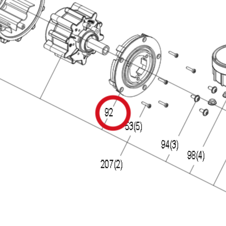 Kress Nabenmotorhalterung 59008408 – Position in der Explosionszeichnung