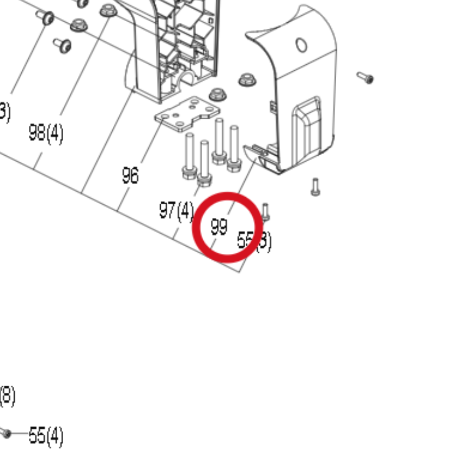 Kress Drehbare Halterungsabdeckung 59008409 – Position in der Explosionszeichnung