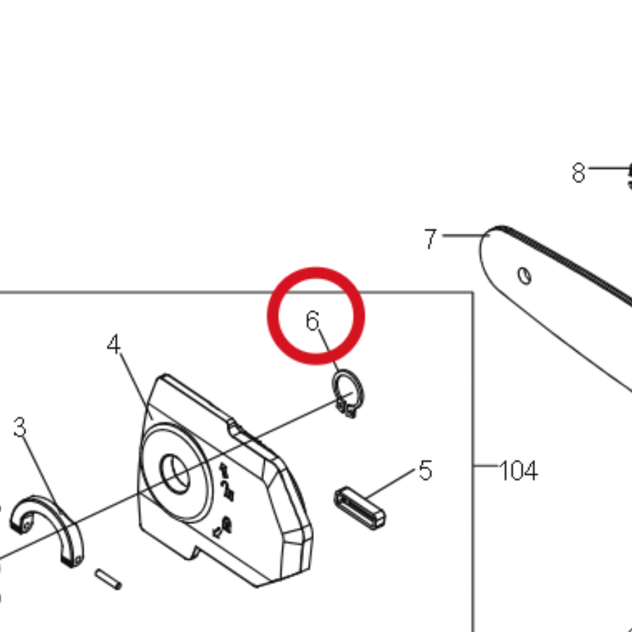 Kress Federring für Spindel 60070577 – Position in der Explosionszeichnung