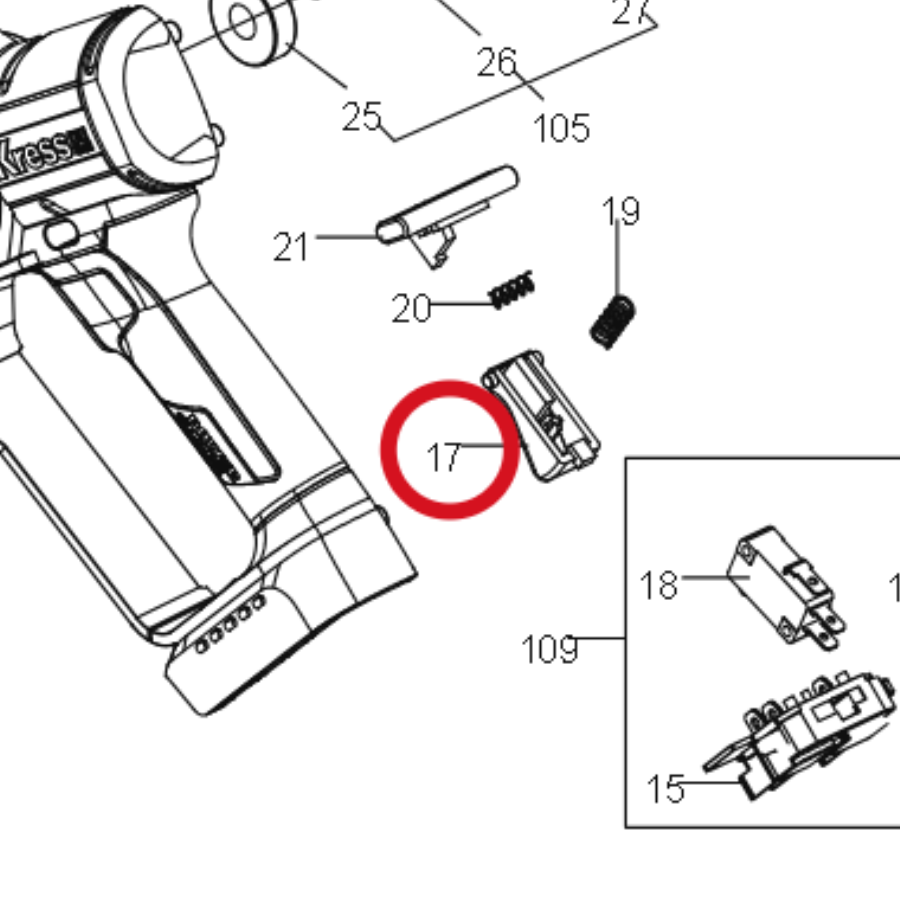 Kress Abzug 60070588 – Position in der Explosionszeichnung