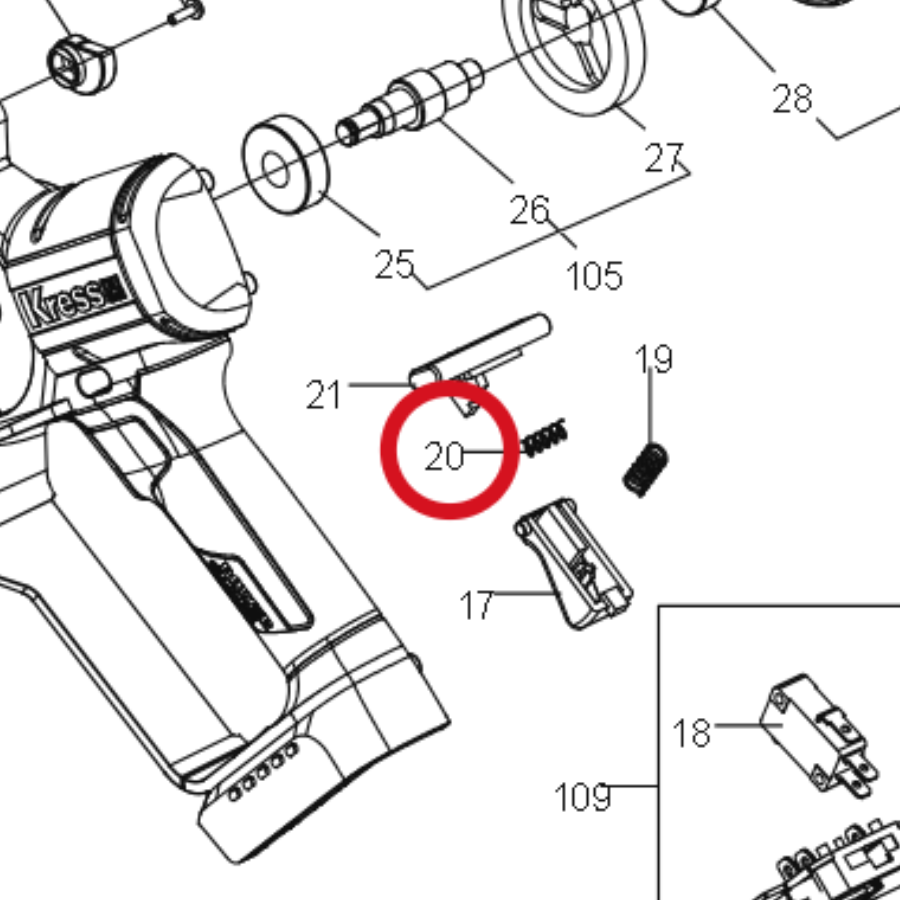 Kress Feder 60070591 – Position in der Explosionszeichnung