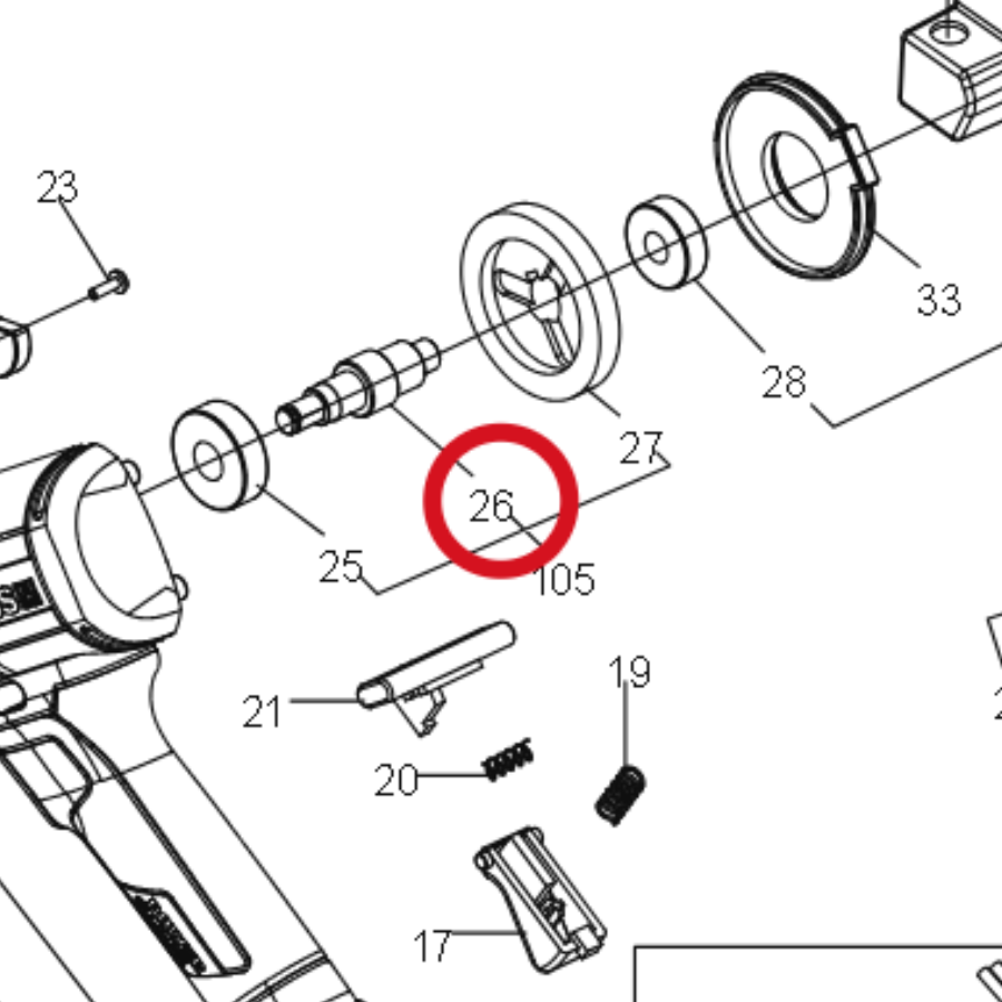 Kress Abtriebswelle 60070597 – Position in der Explosionszeichnung