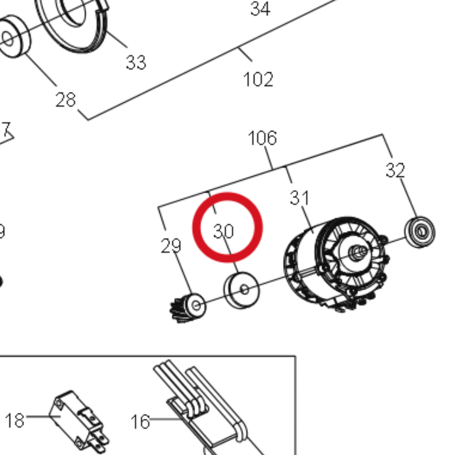 Kress Lager 60070601 – Position in der Explosionszeichnung