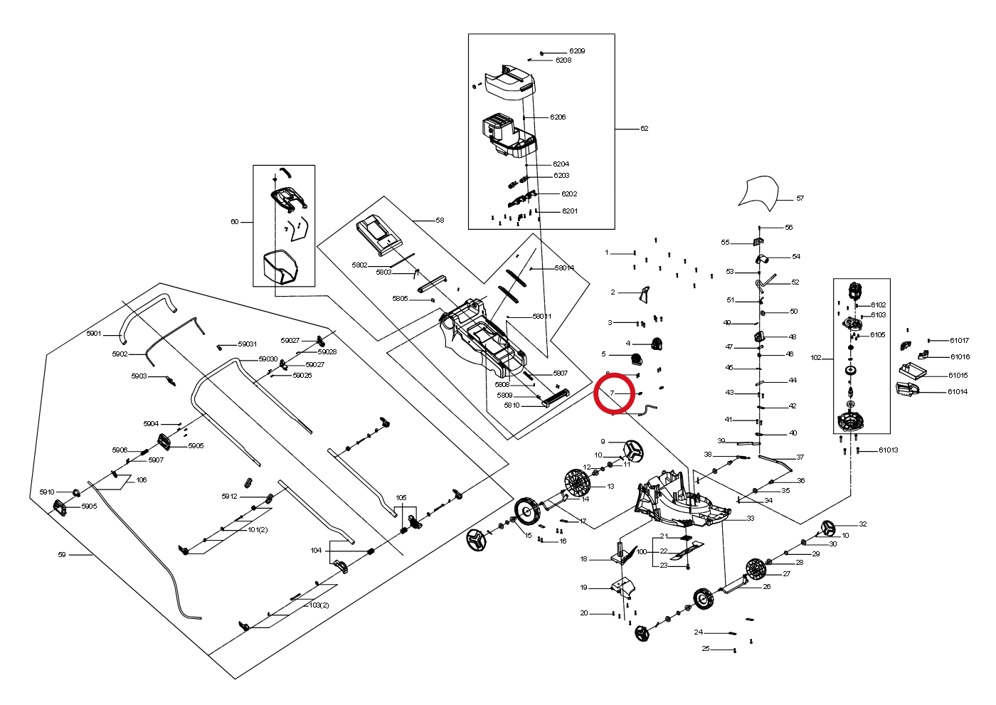 Kress Kabelpressplatte 60072999 – Position in der Explosionszeichnung