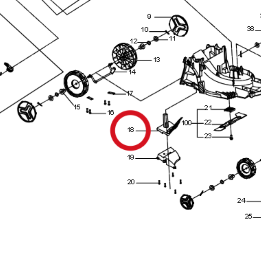 Kress Mulchstopfen 60073010 – Position in der Explosionszeichnung