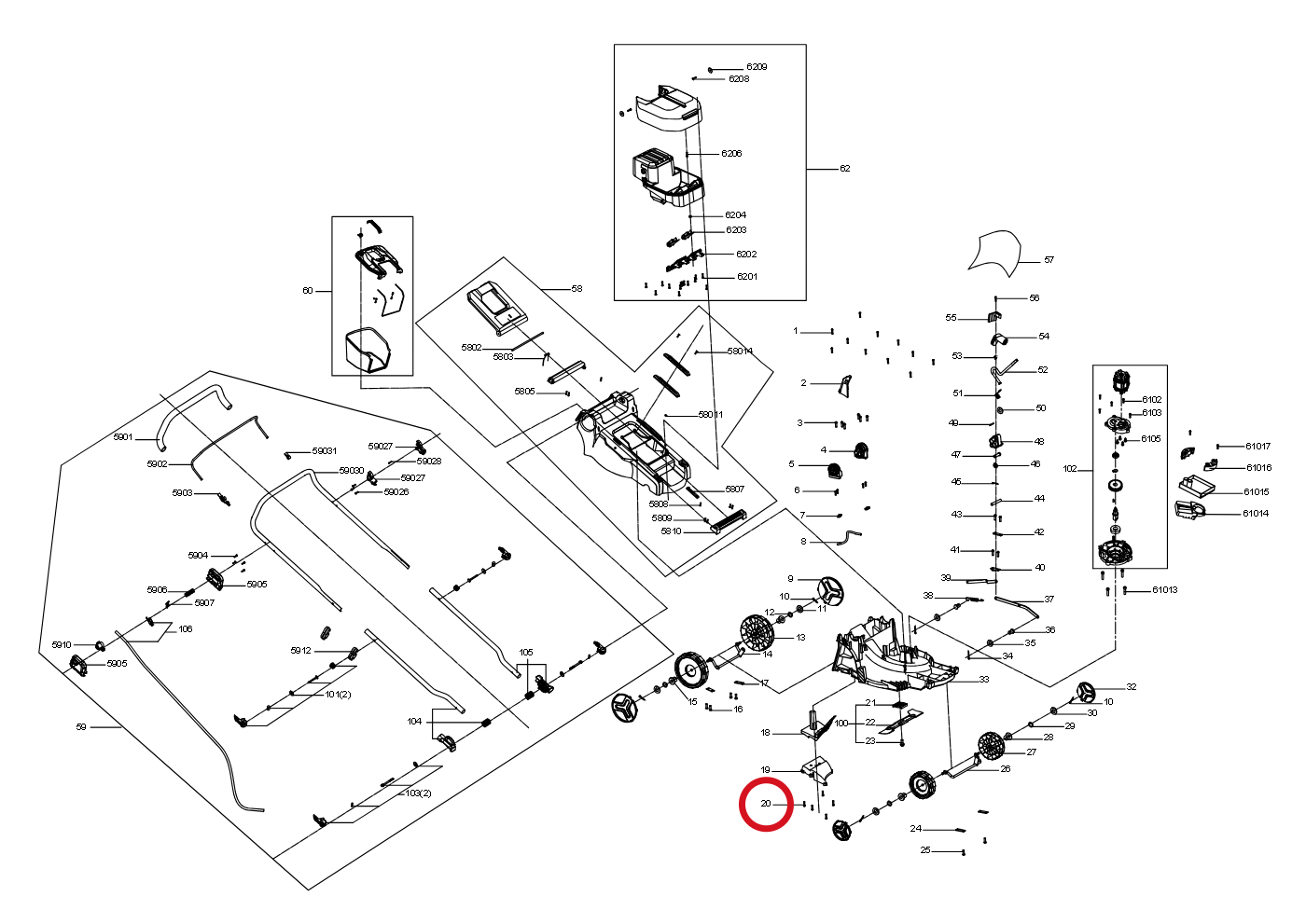 Kress Blechschraube 60073012 – Position in der Explosionszeichnung