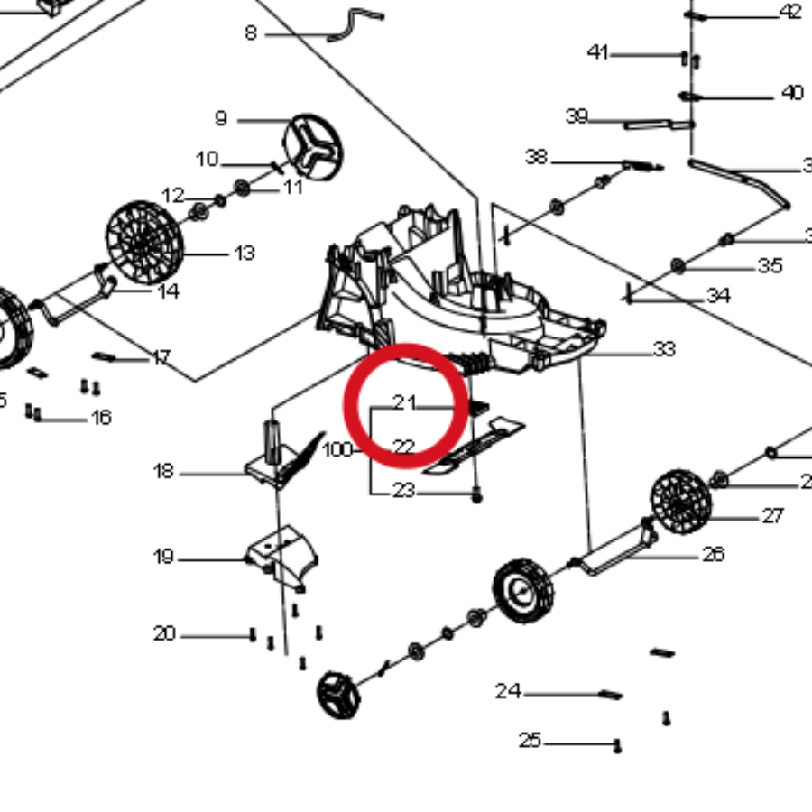 Kress Werkzeugschürze 60073013 – Position in der Explosionszeichnung
